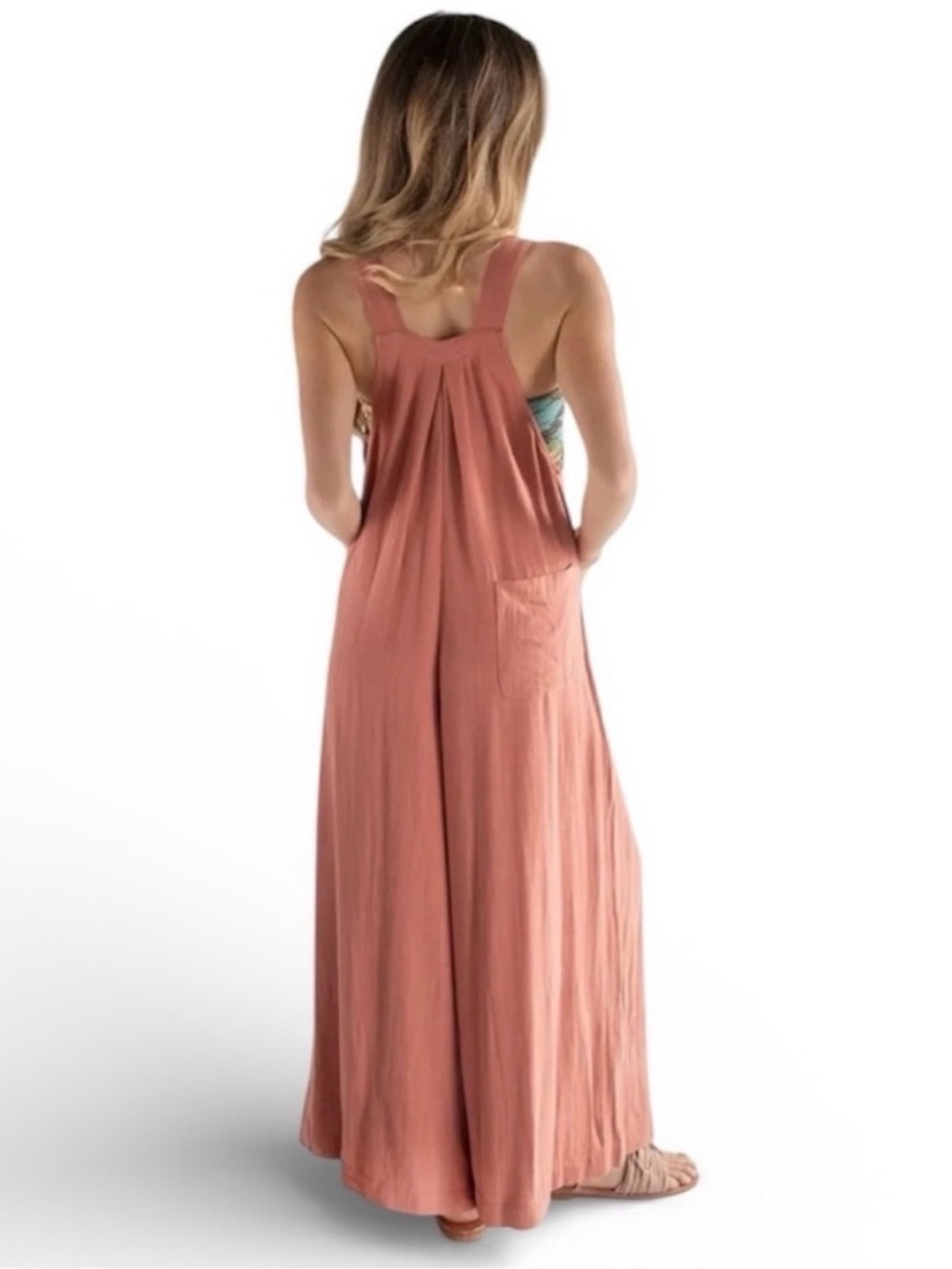 NATURAL LIFE Carrington Wide-Leg Jumpsuit in Rust Burnt Orange , Size M - Picture 7 of 16